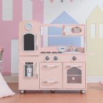 Little Chef Westchester Retro Wooden Play Kitchen, Pink - Image 7