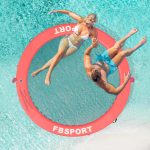 Inflatable Dock Floating Platform, 8ft Inflatable Water Hammock Floating Deck for Lake W/Cupholder, Round Floating Ring Float Ring, Pool Float Raft Lounger Island Platform Pad - Image 21