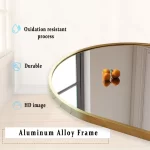 Metal Arch Full Length Mirror Floor Mirror Wall-Mounted - Image 25